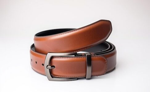 double-sided-black-brown-leather-belt-with-unbuttoned-buckle-white-background_662214-260551